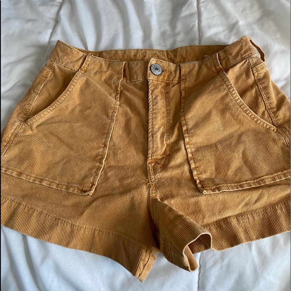 Yellow/Orange Jean Shorts